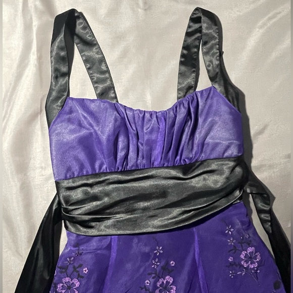 Jolie purple and black dress y2k size 4. - Picture 2 of 5